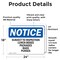 Signmission Subject To Inspection Lunch Boxes Packages, 24 in W x Rectangle, Vinyl Decal OS-2PACK-NS-D-1824-L-16637 - alternate 2